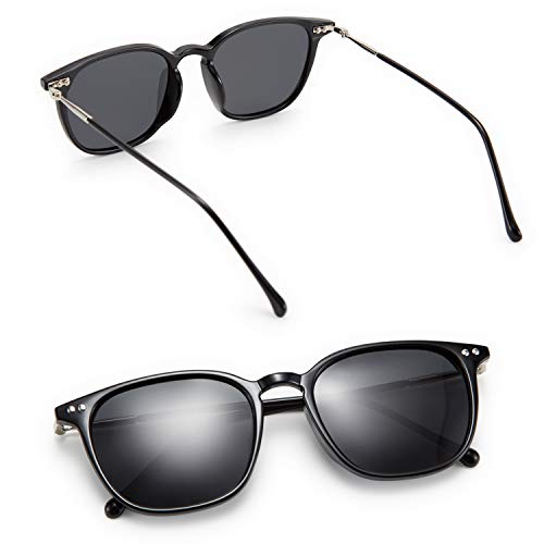 Karsaer Vintage Polarized Square Round Cateye Sunglasses for Women Men Retro Lightweight Cat Eye Frame Shades K70422