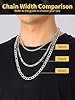 U7 Mens Figaro Stainless Steel Chain for Boys 20inch Necklace Chains Silver Hip Hop Necklaces #3