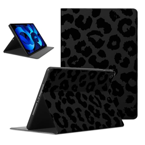 Generic Cool Cheetah Print Tablet Case for iPad mini 5 7.9 Inch, Trendy Fashion Aesthetic Leopard Pattern Cases for Kids Girls Boys,Black Protective Cover Flip PU Leather Funda