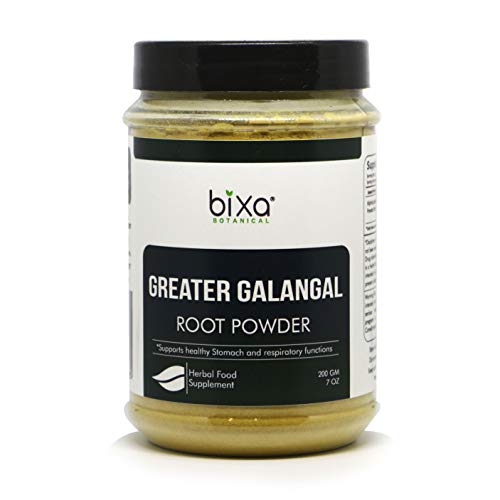 Bixa Botanical Greater Galangal Root Powder | Kulinjan | Alpinia Galanga, Supports Healthy Stomach And Respiratory | Antioxidant | Promote Sugar Functions 200 Gm (7 Oz) #TOP1