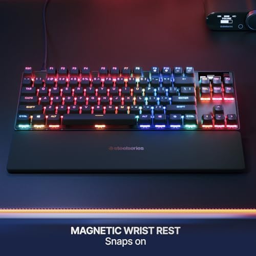SteelSeries Apex Pro TKL Gen 3 Gaming Keyboard - OmniPoint 3.0 Analog Magnetic Switches, Quickset Auto-Presets (Rapid Trigger, Rapid Tap/SOCD, Protection Mode), OLED, RGB, PBT Keycaps, USB-C, Black - image 7