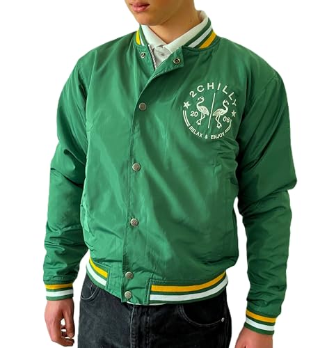 Veste mi-saison homme en nylon pour contrer le vent frais avec le style vintage
