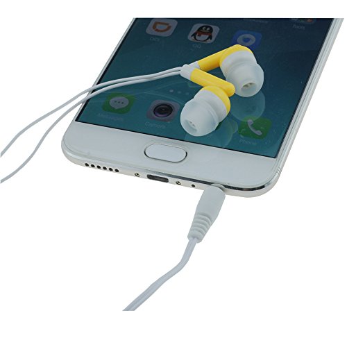 Wholesale Bulk Earbuds Headphones 100 Pack for iPhone, Android, MP3 Player (Yellow) - Thumbnail 3