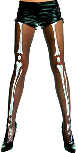 ToBeInStyle Women's Spooky Skeleton Bones Halloween Themed Novelty Fashion Scary Hosiery