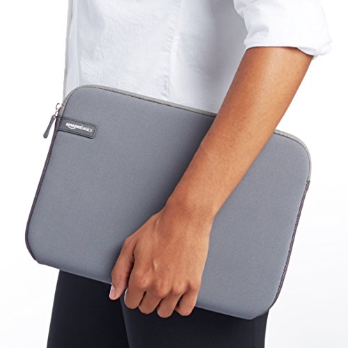 Image of AmazonBasics 15.6 inch Laptop and Tablet Bag, Black and Laptop Sleeve, Grey (11.6 inch)