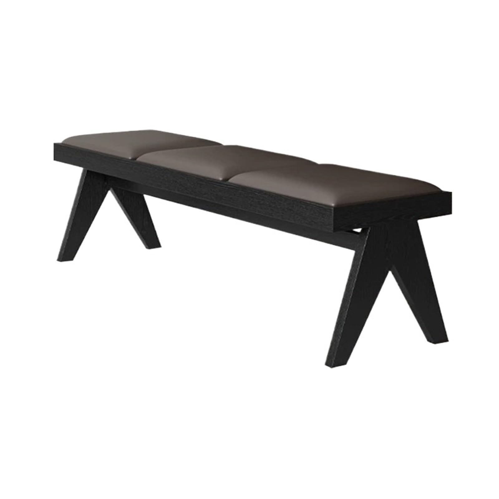 XUJUAN-0227 End of Bed Retro Wooden Upholstered Dining Table Cloakroom Shoe-changing Stool Bedroom Bed-end(Large)