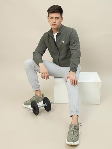 Image of TECHNOSPORT Men's Solid Polyester Techno Lite Jacket With SPF50+ And Microbial Properties