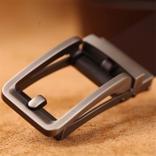 Men’S 3.35CM Wide New Luxury Genuine Leather Automatic Buckle Fashion Business Trouser Strap2