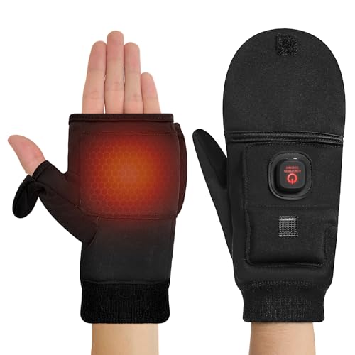 Heated Gloves for Men Women, 3 Heating Level...