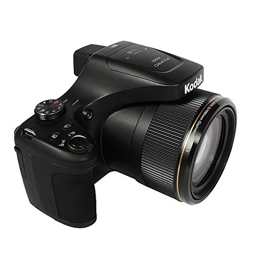 Image of Kodak PIXPRO Astro Zoom AZ901-BK 20MP Digital Camera with 90X Optical Zoom and 3 inch LCD (Black) with 128GB V30 SDXC Card and Holster Case Accessory Bundle (3 Items)