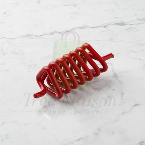 Image of Vastu Red Triangular Anti-Clockwise Spring for South, South-East Direction Used to Enhance the Energy of Fire Element |Size-1.5 Inch Approx (Pack of 9)