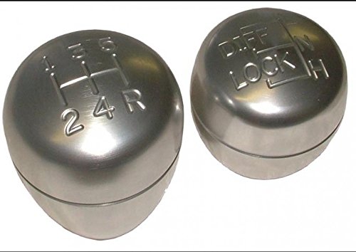 BRITPART REPLACEMENT MAIN GEAR & TRANSFER GEAR LEVER KNOB SET FOR R380 APPLICABLE TO LAND ROVER DEFENDER PART # DA5500
