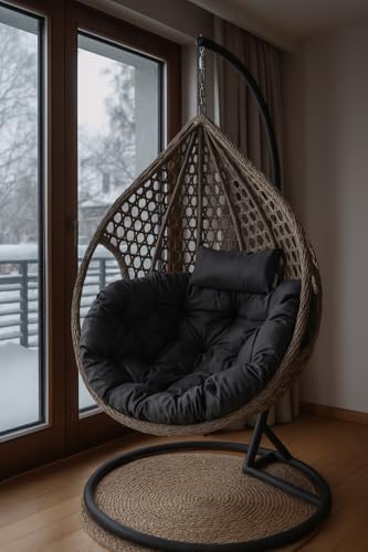 2mGoods hängekorb mit Gestell, Luxuriöser Hängesessel inkl....