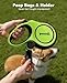 pecute Hundeleine 8m| Roll-Leine Reflektierende für Hund mit Kotbeutel-Set & Kotbeutelhalter, für Mittel & große Hunde (15-50kg)| 360°Anti-Verwicklung, Arbeitssparender Griff, Kotbeutel & Halter, Grün