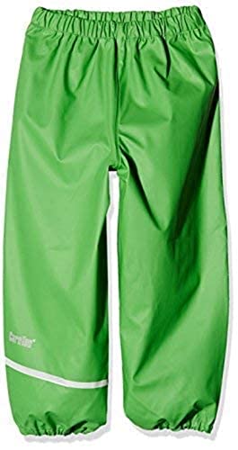 CareTec Unisex Kids Pants - Pu W/O Fleece Rain Trousers, Green (974), 104 UK