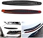 2PS Car Front Rear Bumper Protector Strip, Universal Carbon Fiber Textured Rubber Bumper Protector Strip, Suitable for Cars, SUVs, Trucks Bumper Protection Trim (Black)