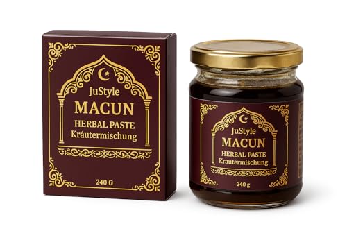 Macun - Pasta de hierbas naturales para una energía y vitalidad de larga duración – Alta dosis de Ginkgo, ginseng, miel de flores y jengibre – Efecto inmediato para hombres activos (1)