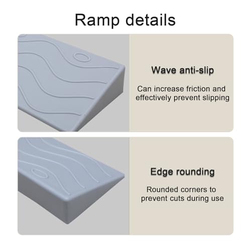 Rampes intérieures avec rayures ondulées pour une adhérence parfaite des roues