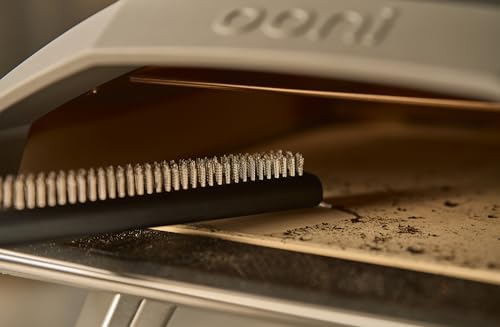 Image of Ooni Wire Brush & Scraper - BBQ and Pizza Stone Cleaner, Grill Cleaner, Outdoor Cooking Tools, Barbecue Utensils - Short Handle