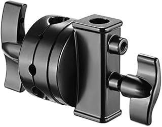 Neewer Multi Functional Heavy Duty 2.5-inch Grip Head Swivel Head Holder Mounting Adapter for Light Stand, Extension Boom Arm and Other Photographic Equipment with 1/2,1/4,3/8,5/8-inch Mount (Black)