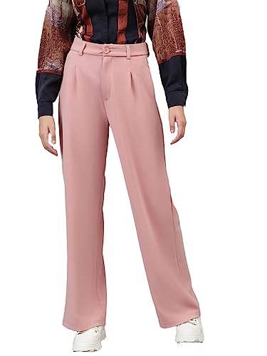 Image of KOTTY Women's High Waist Pleated Wide Leg Trousers