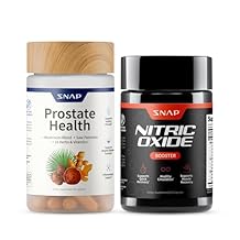Snap Supplements Prostate Health & Nitric Oxide Supplement Bundle for Men, 90 + 60 Vegetarian Capsules 1 Month Supply