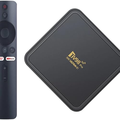 TV98 Pro 5G Android TV Box, 8K Ultra HD with Voice Remote