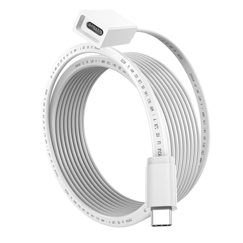 Long USBC Extension Cable 9.8ft for Ring Solar Panel & Camera Type C Male to Female Flat Waterproof USB C Extender Cord 45W Charging for USB-C Outdoor/Indoor Security Cam eufy340 Mag-Safe Charger