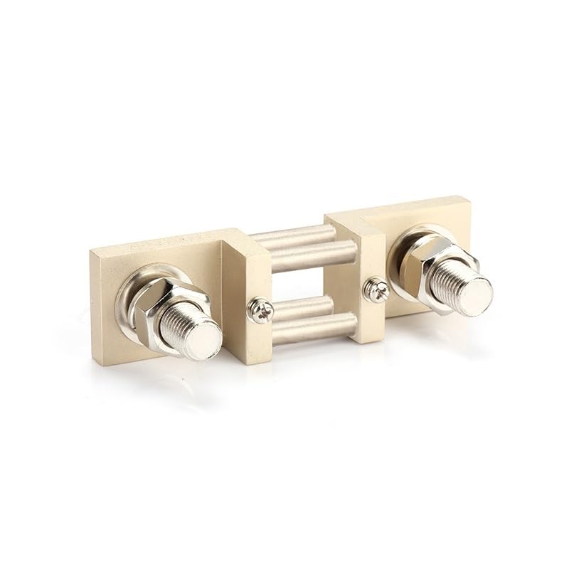 800A 1000A 1200A 1500A FL-2D DIN Type 60mV 100mV Brass DIN Copper Resistor DC Shunts for Current Analogue Panel Meter 1Pcs(1200A,100mV)