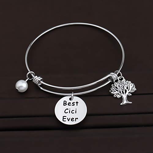 CENWA Cici Gift Best Cici Ever Bracelet Gifts for Cici Grandma Birthday Present3