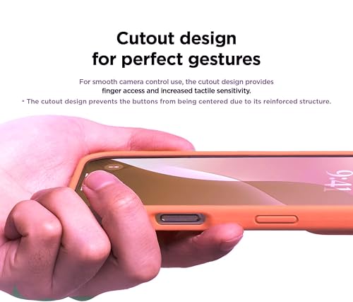 Image of SBMS Silicone Case for iPhone 17 6.3-Inch, Silky-Soft Touch Full-Body Protective Phone Case, Shockproof Back Cover for iPhone 17 (Orange)