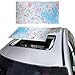 Beeveer Rainbow Vintage Sunroof Sun Shade Flim Static Clings Vinyl 3D Decals for Car Decoration UV Sun Protection for Moonroof & Side Windows, Car Camping Accessories