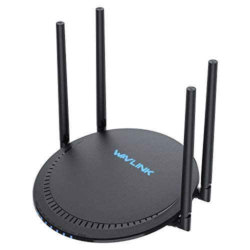 AC1200 Dualband-WLAN-Router (2,4 GHz, 300 Mbit/s + 5 GHz, 867 Mbit/s) mit 4 externen High-Gain-Antennen und USB 2.0-Anschluss