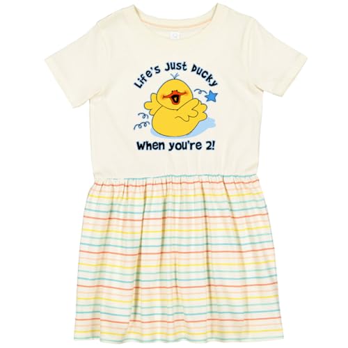 inktastic Life's Ducky 2nd Birthday Toddler Dress
