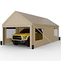 JAMFLY Carport, 10x20 ft Heavy Duty Carport