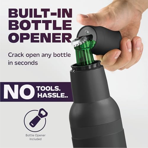 Asobu Frosty Beer Holder,2 Go Vacuum Insulated Double Walled Stainless Steel Beer Can and Bottle Cooler with Beer Opener, Bpa Free, Fits Standard 12oz, Ice Cold for Hours, Great Gift for Beer Lovers - Image 5