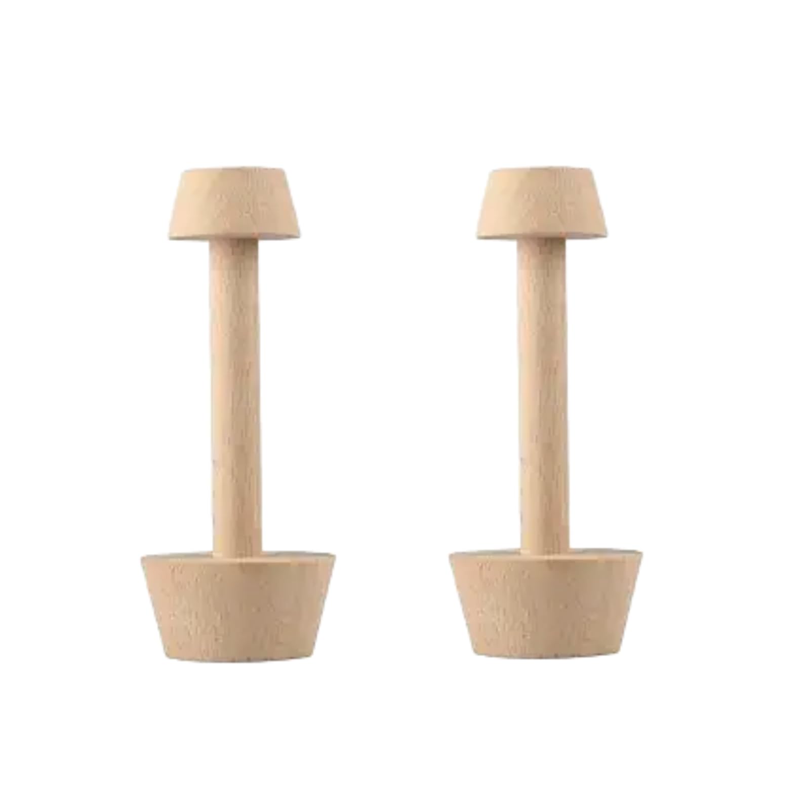Muiltvoe 2pcs Tart Tamper Pastry Tamper Double Side Wooden Egg Tarts Tampers Mold DIY Cake Pastry Pusher for Kitchen Party Baking Tools, Pie, Tart and Quiche Pans