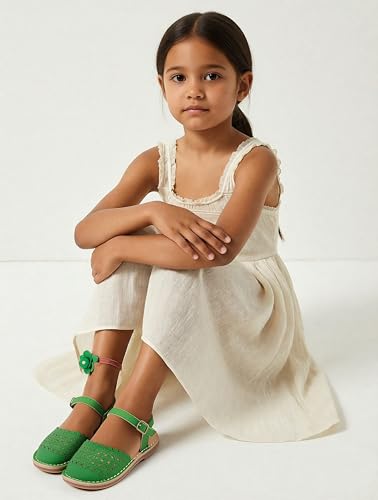 Image of THEE BRON Toddler Girls Espadrilles Sandals Hollow Out Rustic Dress Shoes