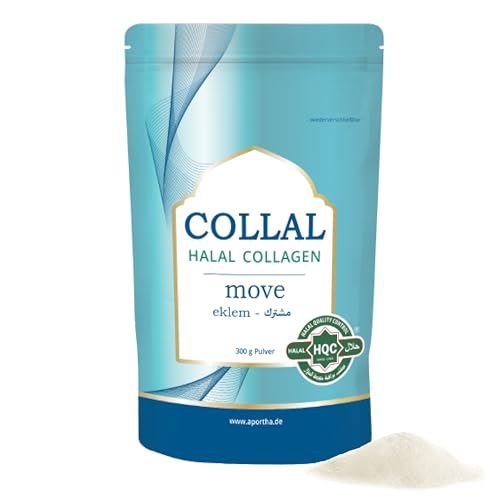 Collal® Halal-Collagen - move - Premium Collagen Pulver 300 g Doypack, Kollagen Pulver mit bioaktiven, halal-zertifizierten Collagen-Peptiden, 30 Portionen mit sehr hoher Bioverfügbarkeit
