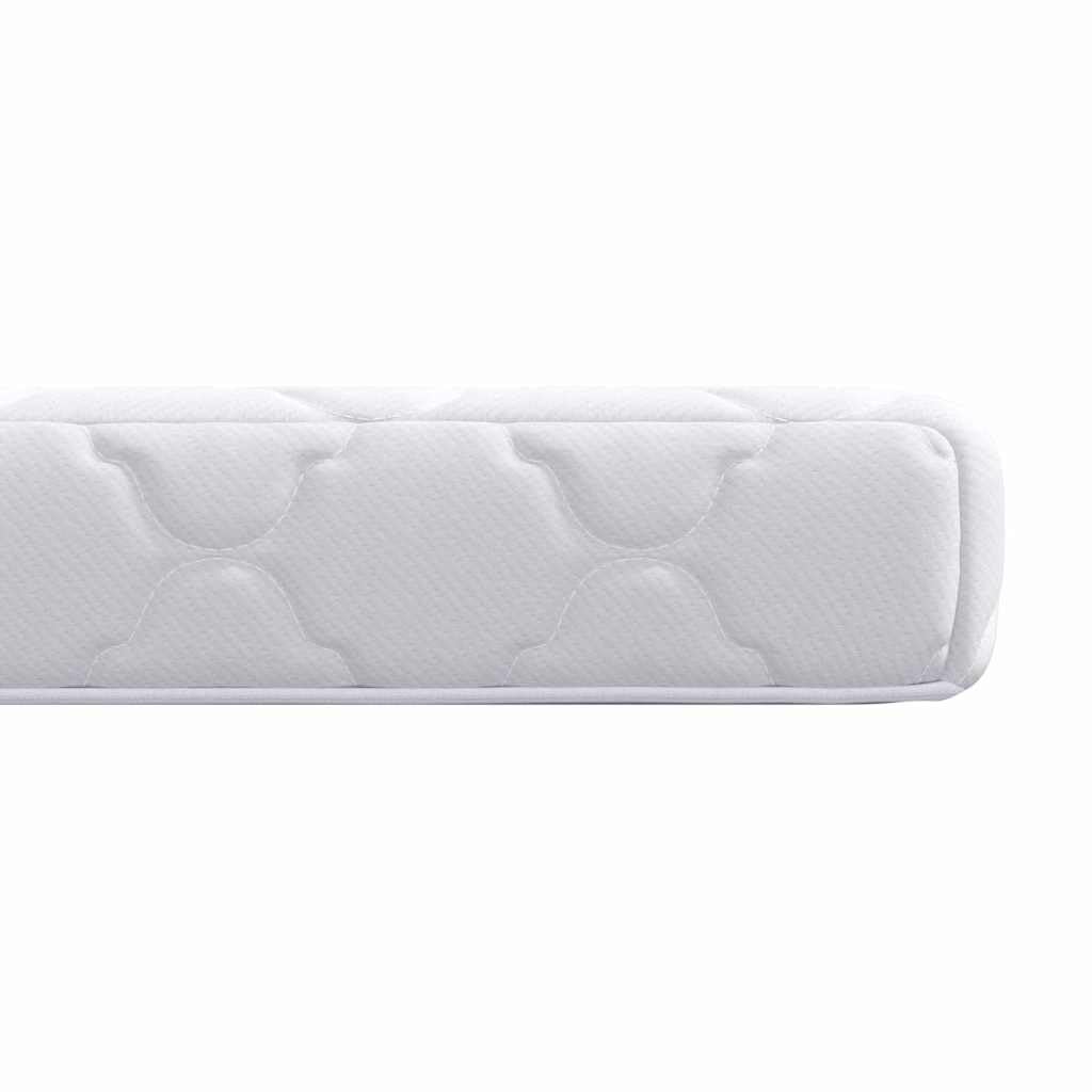 Materac biały, 80 x 200 cm, żakardowy materiał z warstwą kokosa, rdzeń piankowy 10,5 cm, na łóżko pojedyncze, średni komfort do sypialni i gości