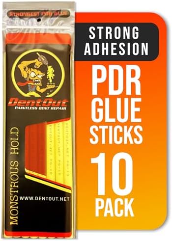 Monstrous Yellow and Red PDR Glue Sticks (10 Pack) - High Adhesion for Precision Paintless Dent Removal – Professional Paintless Dent Repair Glue Sticks