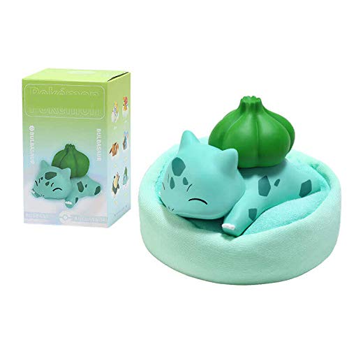 Wdd Starry dream Series Mini Collection Dolls,Model Sleep Eevee Ornaments Kid Birthday Gift,Snorlax,Bulbasaur (Bulbasaur… - Afbeelding 3