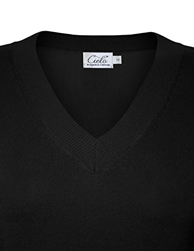 Image of Cielo Women's Solid Soft Stretch Pullover Knit Sweater