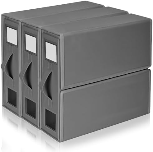 Boic 3 Stück Bettwäsche Organizer, Faltbarer Bettwäsche Aufbewahrung, Grau | Unterbett Aufbewahrungsbox Bettkasten Aufbewahrung Unterbettkommoden Für Bettwäsche, Kleidung, Decken (