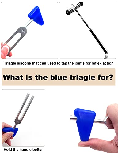 528 Hz Tuning Fork For Healing, Dna Repair, Reliever Stress And Perfect Healing Musical Instrument, With Blue Silicone Hammer #TOP7