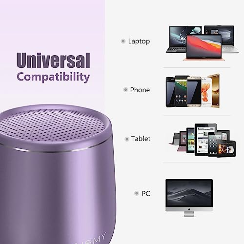 Image of INSMY C17-MAX, Waterproof Small Bluetooth Speaker, Rich Audio, Pairing, Portable, Handheld, Purple