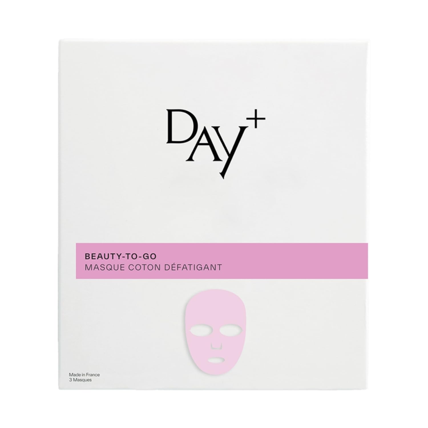 DAY+ | Maschera in Cotone Energizzante | Illumina l'incarnato, Risveglia e Ravviva la luminosità | Corregge l'iperpigmentazione | Caffeina, Phytosphérix, Vitamina C | 98% naturali | 6 maschere