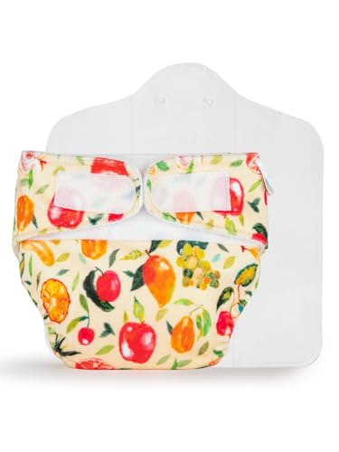 Image of SuperBottoms Newborn UNO Premium Cloth Diaper with Insert (0 to 3m) | Washable & Reusable Diaper with Organic Cotton Pad | Superior Absorption | Waterproof | SuperDryFeel Layer | Super Soft & Gentle