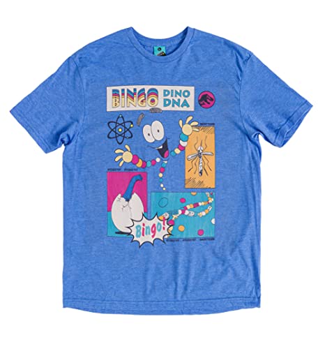 Jurassic Park Mr DNA Blue T Shirt avec impression haut de gamme durable