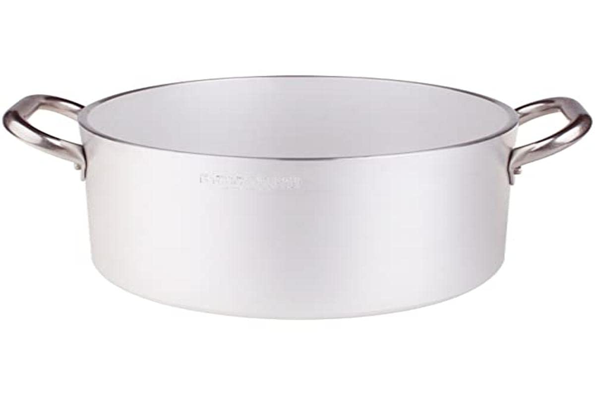 Pentole Agnelli ALMR110432 High Radiant Cylindrical Casserole, Professional Aluminum 5 mm, 32 cm